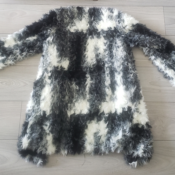 Zara Basic Faux Fur Fall Coat - Picture 2 of 2